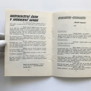 Moderní magie VIII/2 – Odborný časopis Českého magického svazu