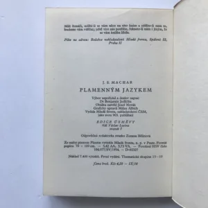 Plamenným jazykem (Výbor ze satirických veršů), Josef Svatopluk Machar