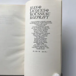 Rozpravy, Jean Jacques Rousseau