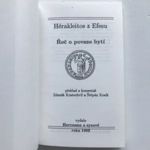 Řeč o povaze bytí, Hérakleitos z Efesu