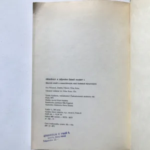 Příspěvky k dějinám české hudby 1 (Sborník studií a materiálových statí hudebně historických), Eva Mikanová, Zdeňka Pilková, Milan Kuna