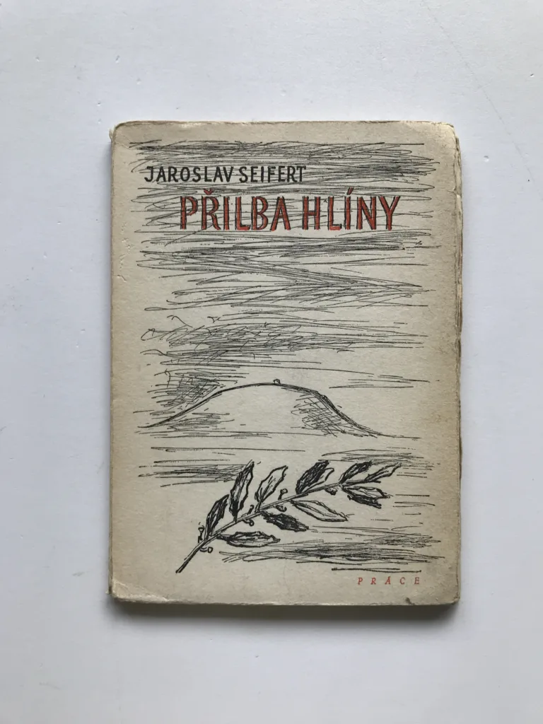 Přilba hlíny (podpis autora), Jaroslav Seifert, Václav Rabas