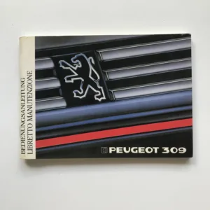 Peugeot 309 – Bedienungsanleitung / Libretto manutenzione
