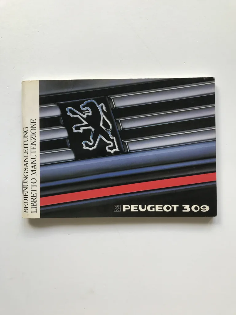 Peugeot 309 – Bedienungsanleitung / Libretto manutenzione
