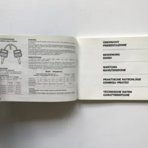 Peugeot 309 – Bedienungsanleitung / Libretto manutenzione