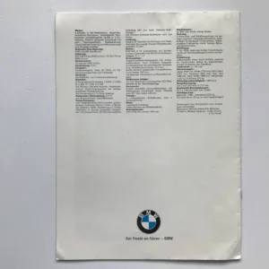 BMW 2000 (německý prospekt)