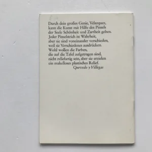 Velasquez (Maler und Werk), Kurt Liebmann