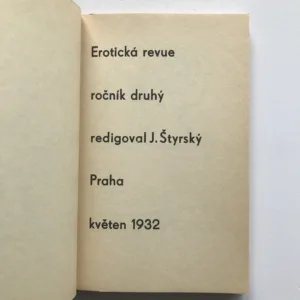 Erotická revue I-III, Jindřich Štyrský, kolektiv autorů