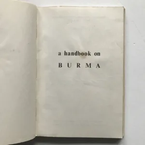 A Handbook on Burma