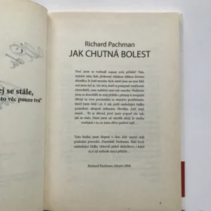 Jak chutná bolest (podpis autora), Richard Pachman