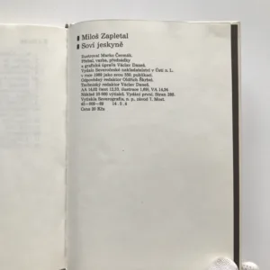Soví jeskyně, Miloš Zapletal, Marko Čermák