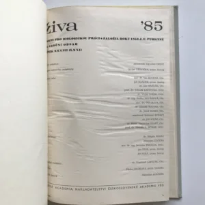 Živa – Časopis pro biologickou práci (ročník 1985)