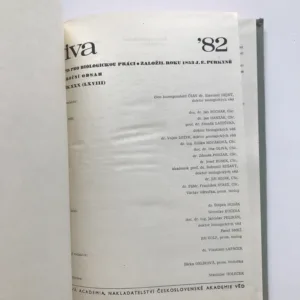 Živa – Časopis pro biologickou práci (ročník 1982)