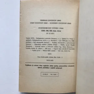 Ekonomický vývoj 1968 – ČSSR, ČSR, SSR, kraje, okresy