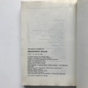 Souostroví Gulag 1-3, Alexandr Solženicyn