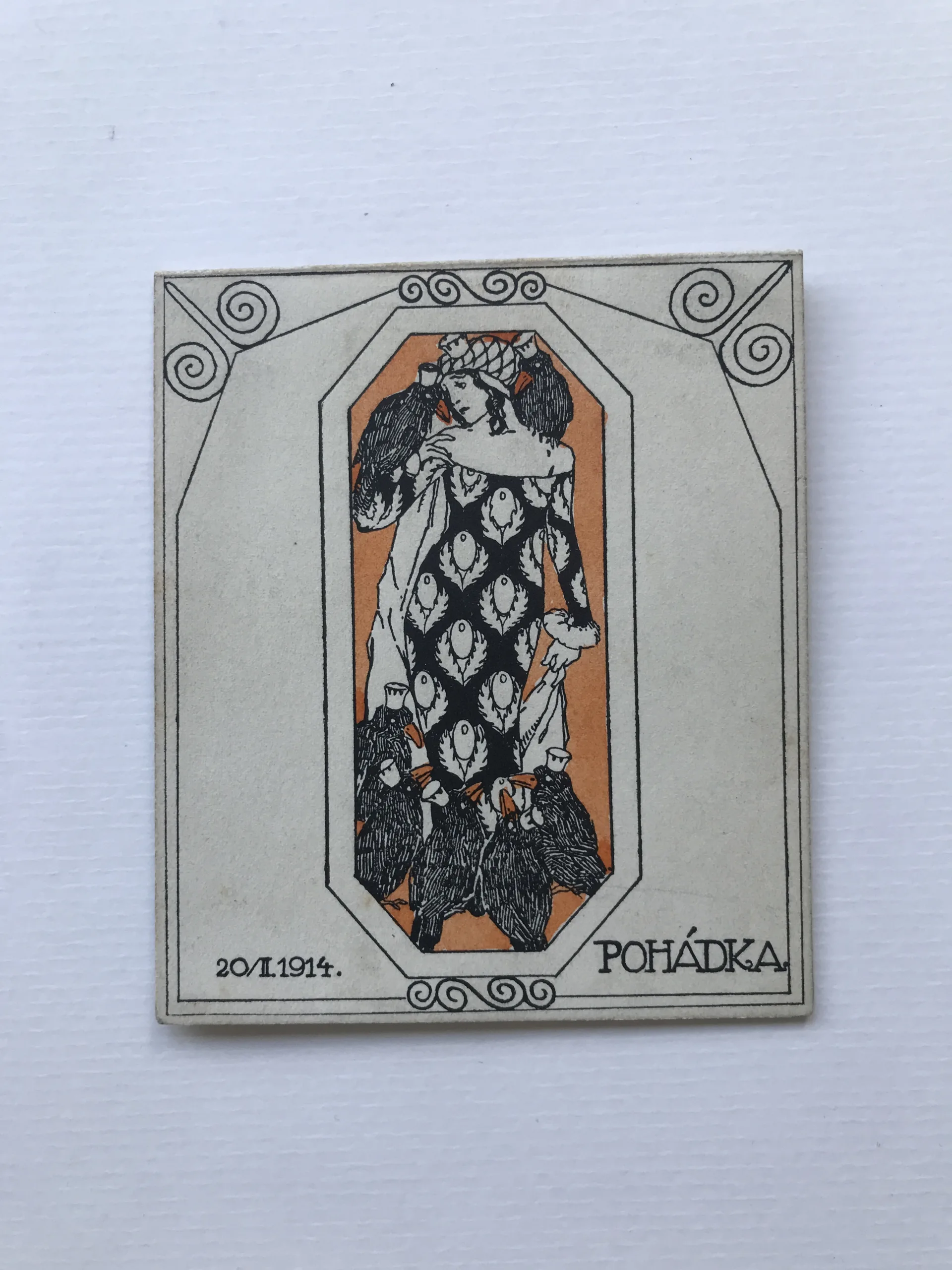 Secesní taneční pořádek 1914