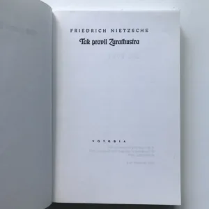 Tak pravil Zarathustra, Friedrich Nietzsche