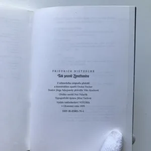 Tak pravil Zarathustra, Friedrich Nietzsche