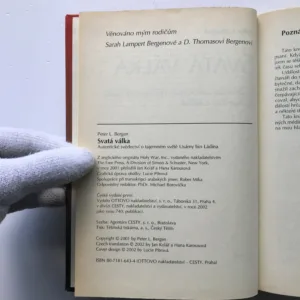 Svatá válka (Autentické svědectví o tajemném světě Usámy bin Ládina), Peter L. Bergen