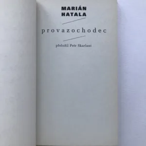 Provazochodec (podpis autora), Marián Hatala