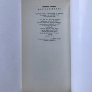 Provazochodec (podpis autora), Marián Hatala