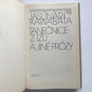 Tanečnice z Izu a jiné prózy, Jasunari Kawabata
