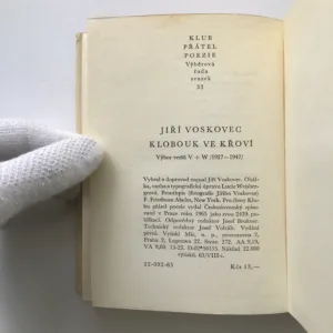 Klobouk ve křoví (Výbor veršů V+W 1927-1947), Jiří Voskovec