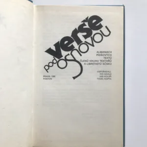 Verše pod osnovou (Almanach písňových textů členů kruhu textařů a libretistů SČSKU), Ivo Havlů, Jan Kolář, Pavel Kopta, kolektiv autorů